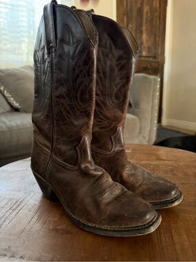 Durango Brown Leather Cowboy Boots